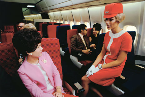 United Airlines stewardess, 1969
