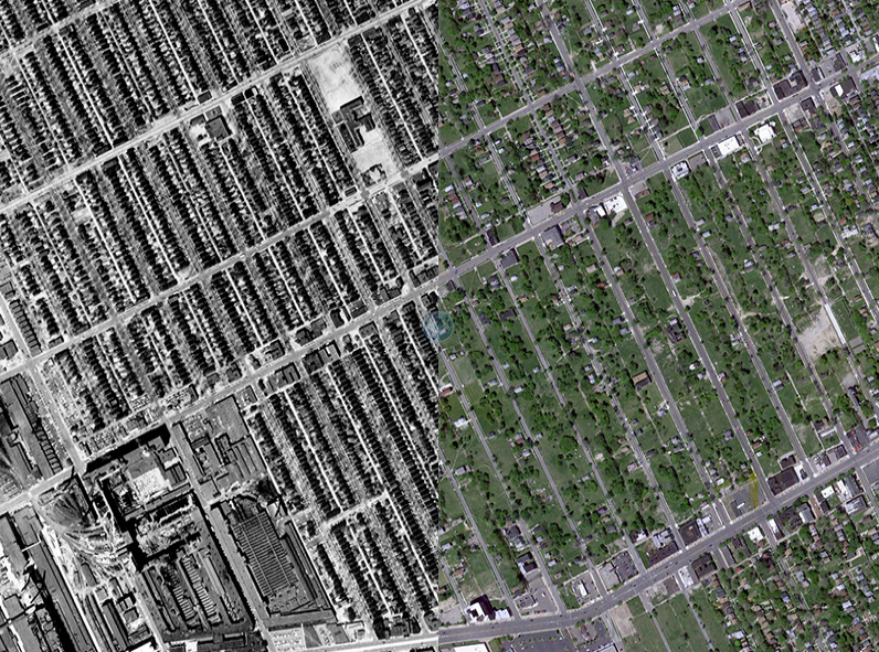 Jefferson Avenue and Conner, 1949-2010.