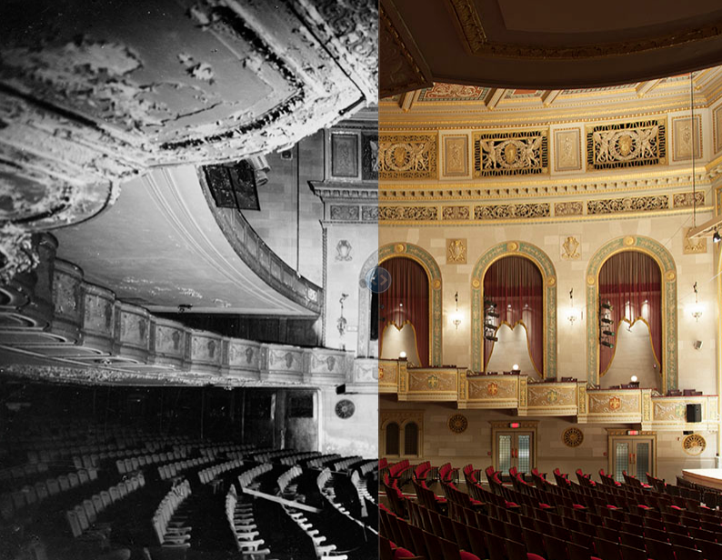 Orchestra Hall Main Floor and Balcony, 1970 and 2013