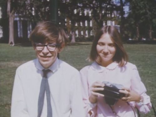 Stephen Hawking with his future wife Jane