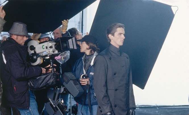 Christian Bale Preparing for His Scene in Equilibrium