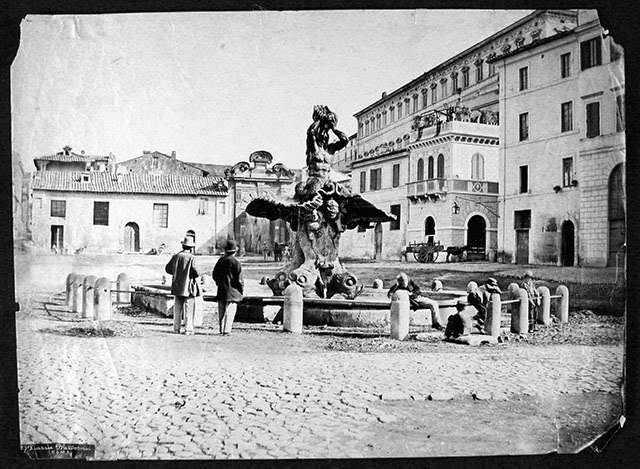 Piazza Barberini, end of the 19th century.