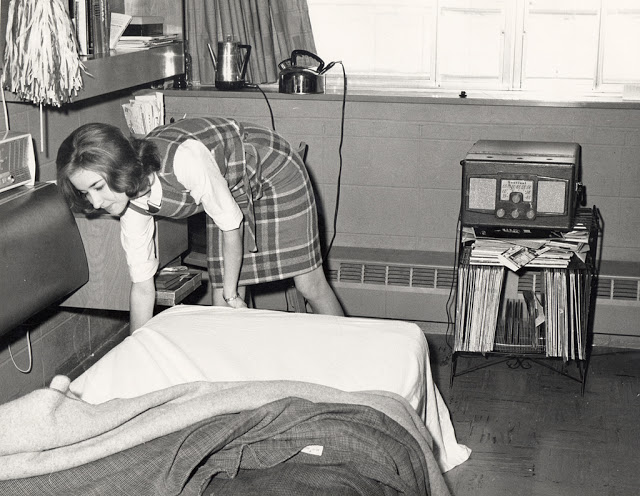 Residence hall room., 1963.