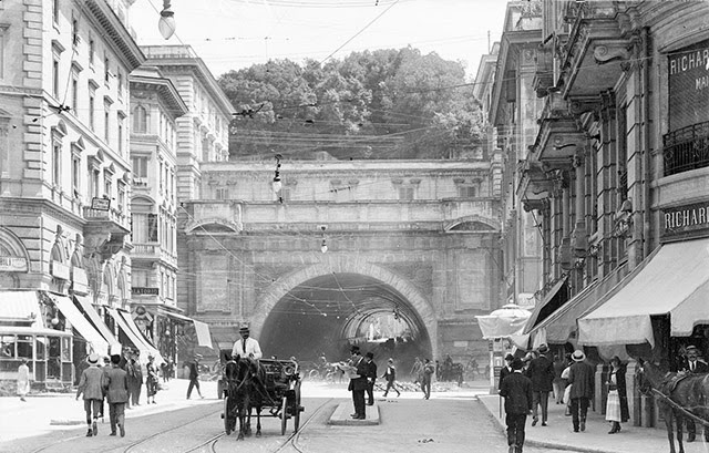 Umberto I tunnel, c. 1900s.