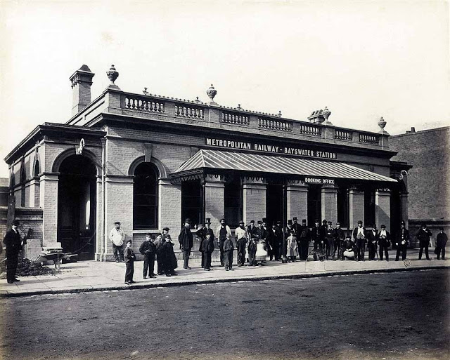Bayswater Station upon completion, 1866