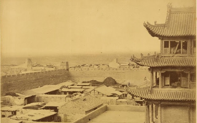 Jiayuguan Fortress, the Westernmost Fort on the Great Wall of China, Gansu Province, 1875