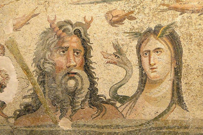 Pictured here are Oceanus and Tethys, Ancient Greek and Roman ocean deities