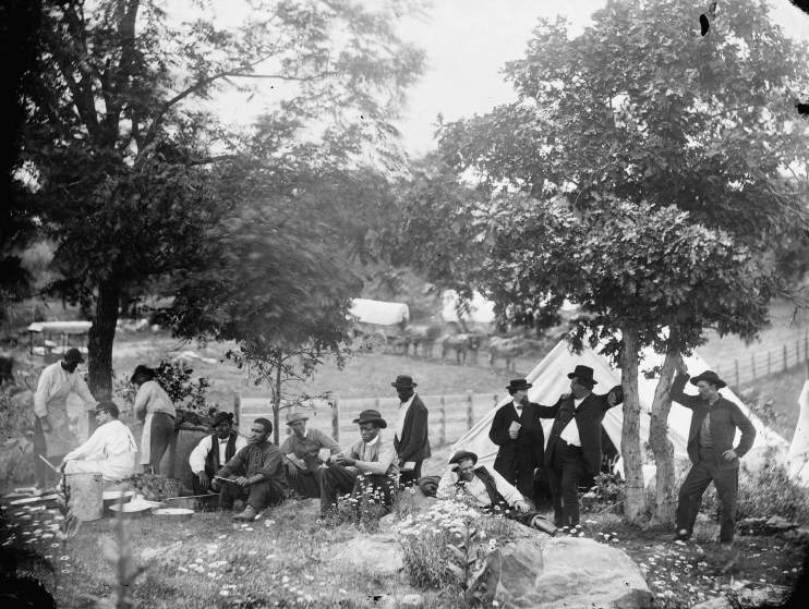 Gettysburg, Pennsylvania. Camp of Captain [John J.] Hoff., July, 1865