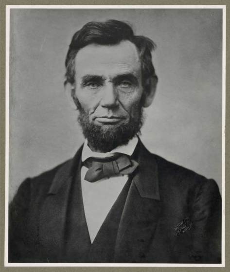 Abraham Lincoln, head-and-shoulders portrait, facing front. Date Created/Published: [photograph taken 1863 Nov. 8; printed later and c1900]. Rights Advisory: No known restrictions on publication.