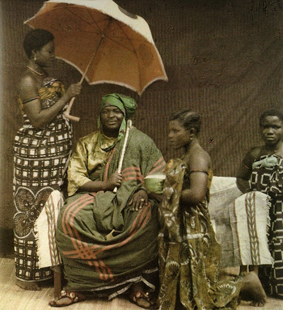 Residents of Dahomey (now Benin), photographer Frederic Gadmer, 1920.