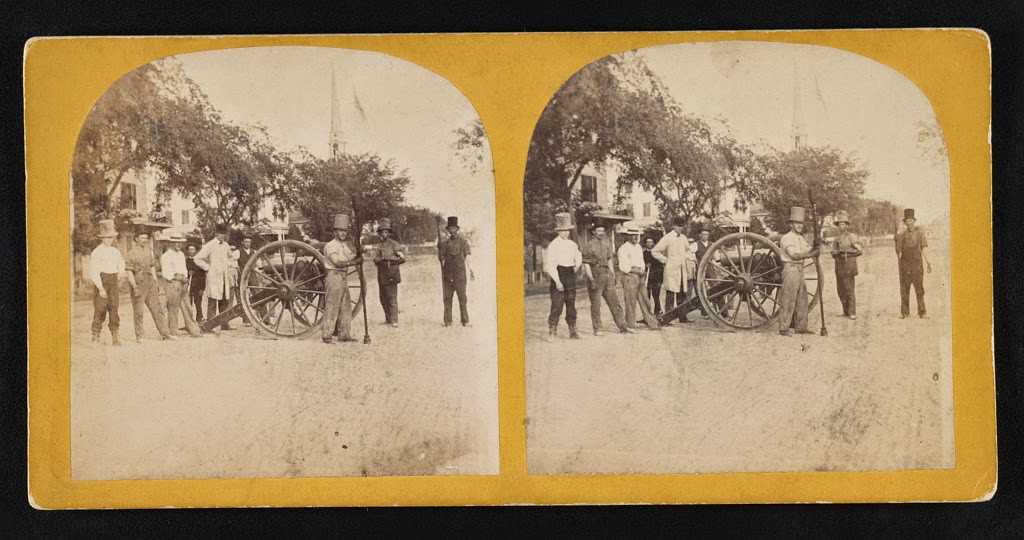 Southern artillery militia, Charleston, between 1861 and 1865.
