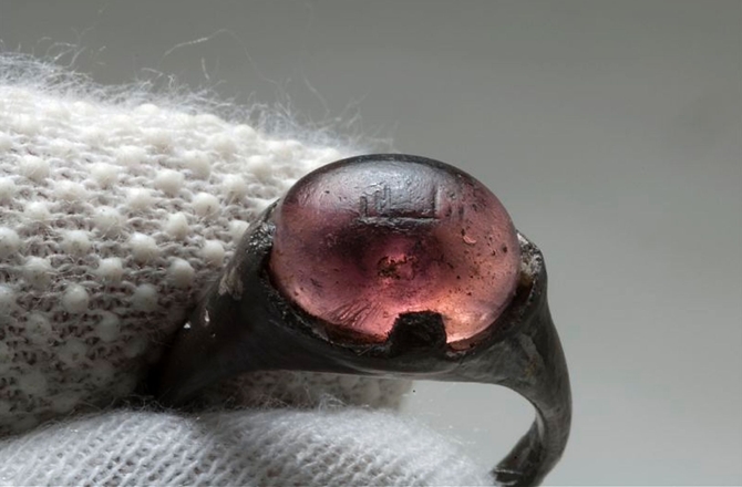 The Viking Age ring with the Arabic inscription. Credit: Christer Åhlin/Swedish History Museum.