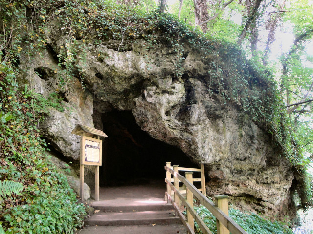 The entrance to the cave in Knaresborough in which according to legend Mother Shipton was born. source