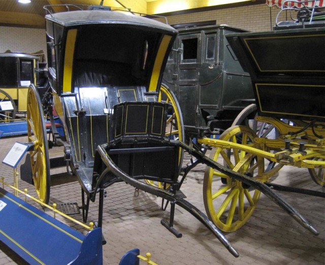 A hansom cab on display in the Mossman Collection at the Stockwood Discovery Centre, Luton, England. source