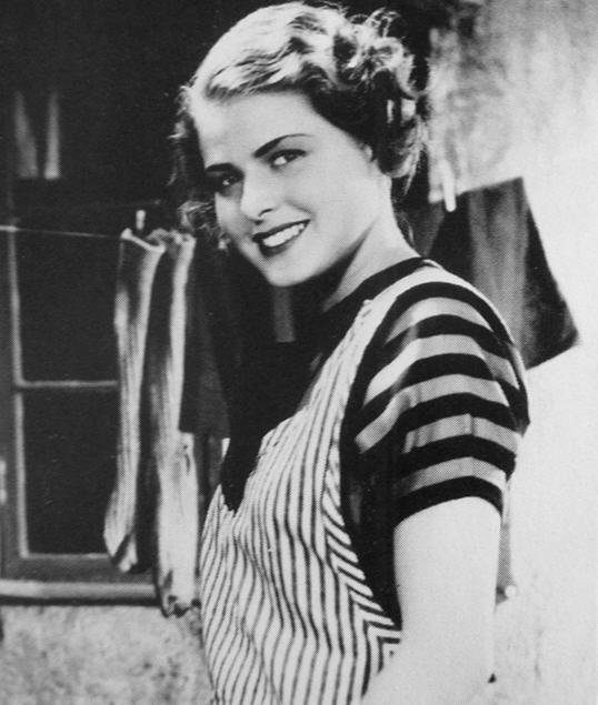 Her first film, Munkbrogreven (1935) at age 19. .Source