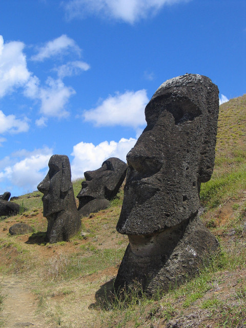 Moai at Rano Raraku, Easter Island.Source