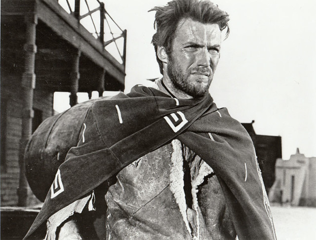 Publicity photo of Clint Eastwood for A Fistful of Dollars..Source
