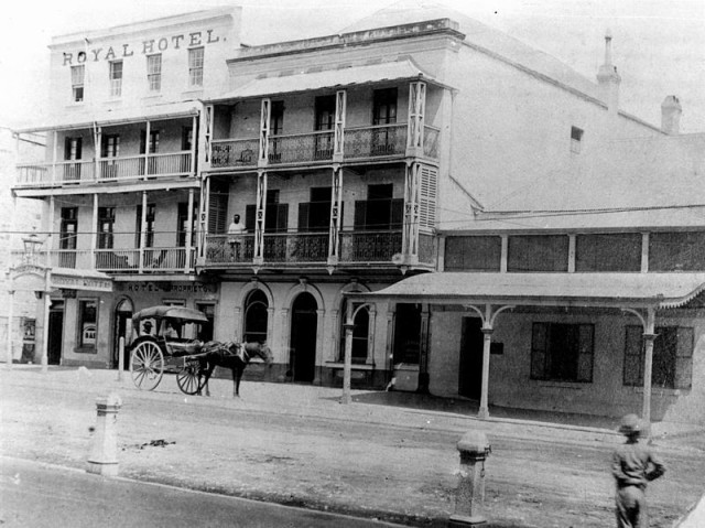 Queensland National Bank building, Brisbane, ca. 1872. source