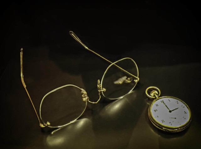 Sean Connery's spectacles and watch from Indiana Jones and The Last Crusade.