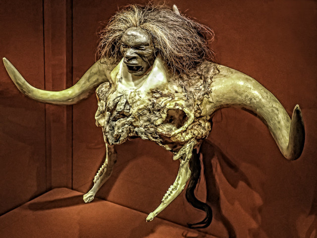 The evil priest's headdress from the feature film Indiana Jones and The Temple of Doom.