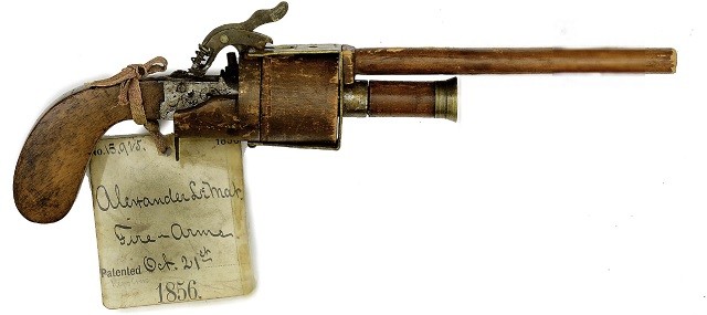 The unique, one-of-a-kind model for the LeMat revolver submitted to the U.S. Patent Office for protection against competitors.