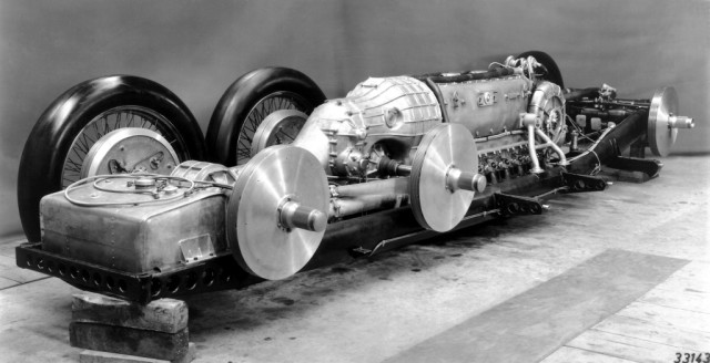 The Daimler DB 603 which powered it was a true monster. A 44.5-liter V12 straight out of use in bomber aircraft like the Messerschmitt Bf 109. source