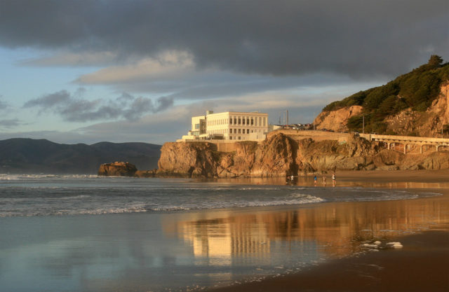 Cliff House from Ocean beach, 2010.Source