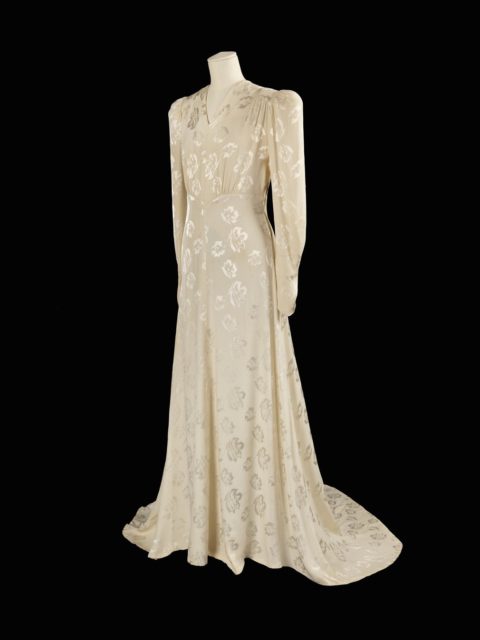 Conserving fabric was vital, this wedding dress was worn by 15 different women.