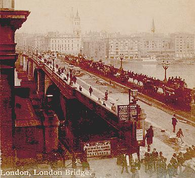 London Bridge in the early 1890s. source