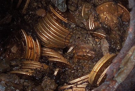 Saddle Ridge Hoard of coins and dirt.Source