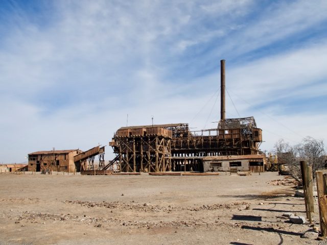 The main processing facility at Santa Laura which was smaller and less successful than its neighbor Santiago Humberstone