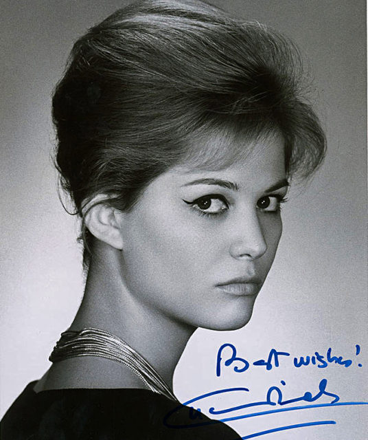 Claudia Cardinale with elegant behive.Source