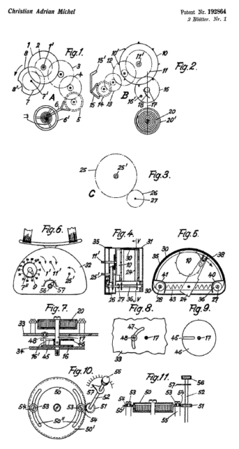 Drawing from Swiss patent. Source