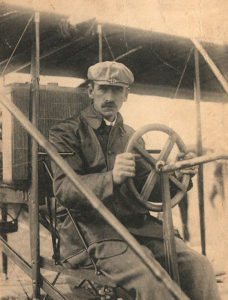 Glenn Curtiss at Grande Semaine d'Aviation in France in 1909