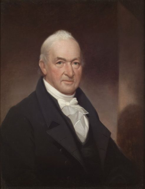 Painting of Congressman Benjamin Tallmadge by Ezra Ames.Source