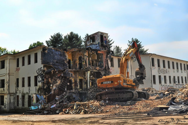 The hospital was fully demolished in September 2013