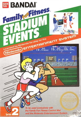 This is the cover art for Stadium Events. The cover art copyright is believed to belong to Bandai. Source