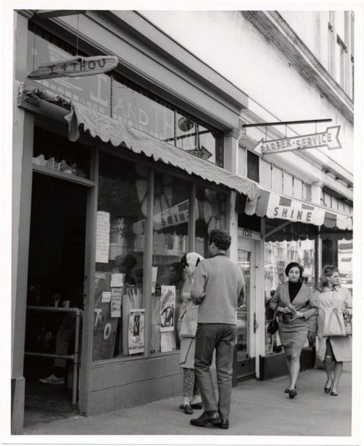 1736 Haight Street, west of Cole Street. Phyllis House of Style Barber Shop is located at 1732 Haight Street. 1967