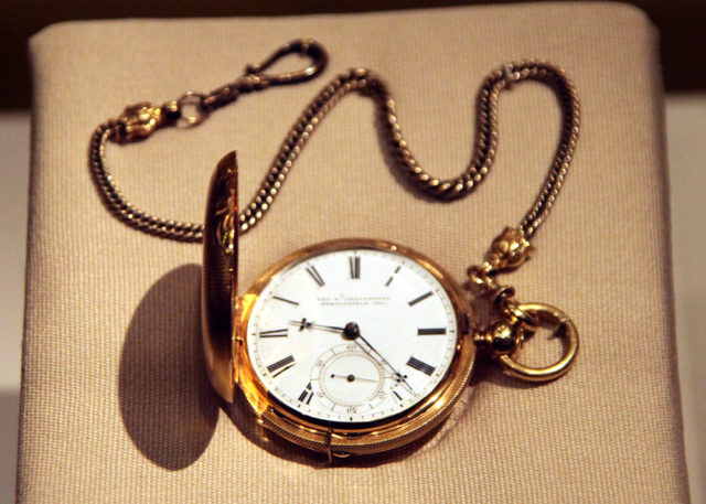 Abraham Lincoln pocketwatch and fob 1850