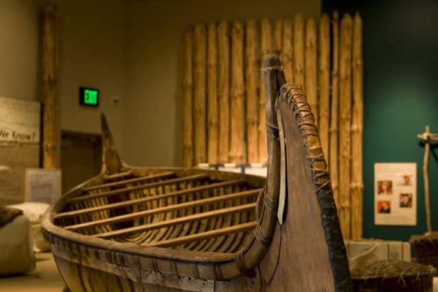 Canoe - Northwest Fur Post Visitor's Center Gallery.