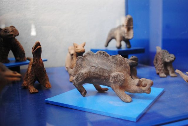 Despite the huge number of figurines, they were all composed of different kinds of clay, including black clay from Oaxaca. Source
