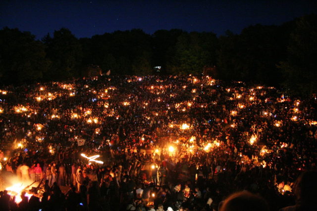 Every year on the 1st May this arena becomes the center of the Walpurgis Night festival. Source