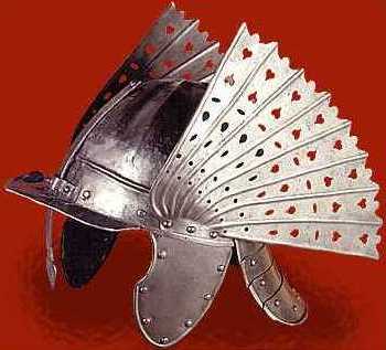Polish Hussar szyszak with elaborate wing-like crests of pierced metal, 17th century Source