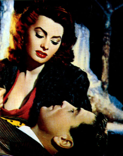 Sophia Loren with Raf Vallone ne Il segno di Venere (1955)Source