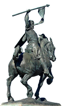 Statue of El Cid in Seville, Spain