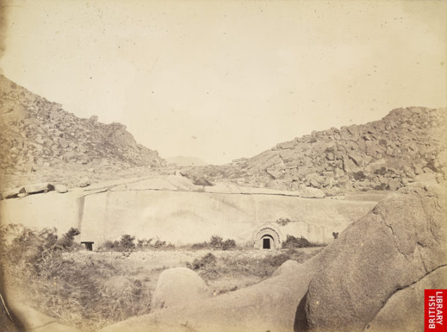 Sudama and Lomas Richi Caves, an 1870 photograph. Source