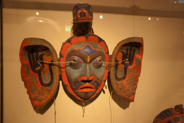 Northwest Native mask Taken at the Ethnological Museum in Berlin 2010
