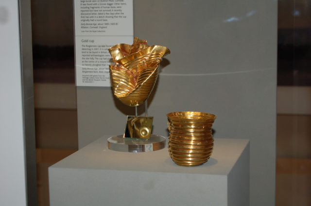 The Ringlemere and Rillaton Gold Cups.Source: portableantiquities/Flickr