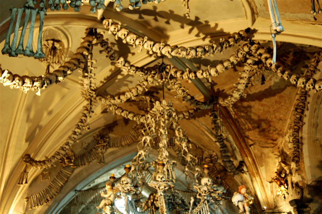 Decorations made from human bones Source Todd Huffman/Flickr