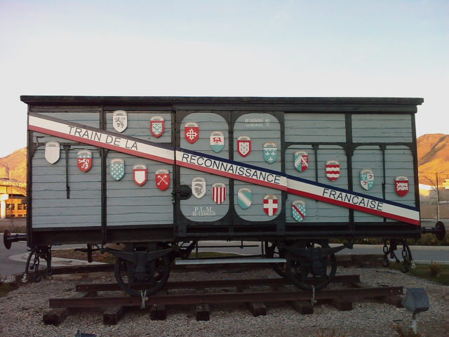Utah's_boxcar_1949_French_WW2_Gratitude_Train